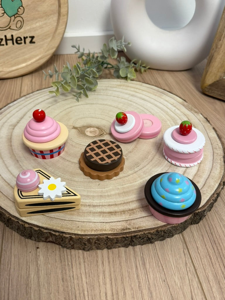 Schneide-Cupcakes & Torten – süßer Spielspaß aus Holz