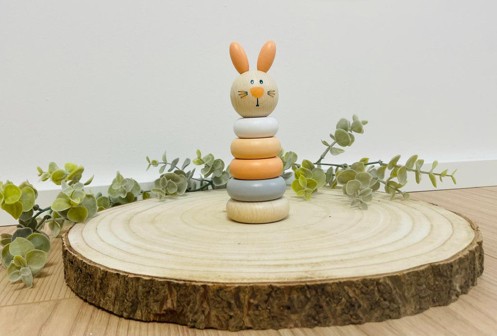 Stapelfigur Hase aus Holz