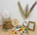 Regenbogen Puzzle aus Holz – Pastell