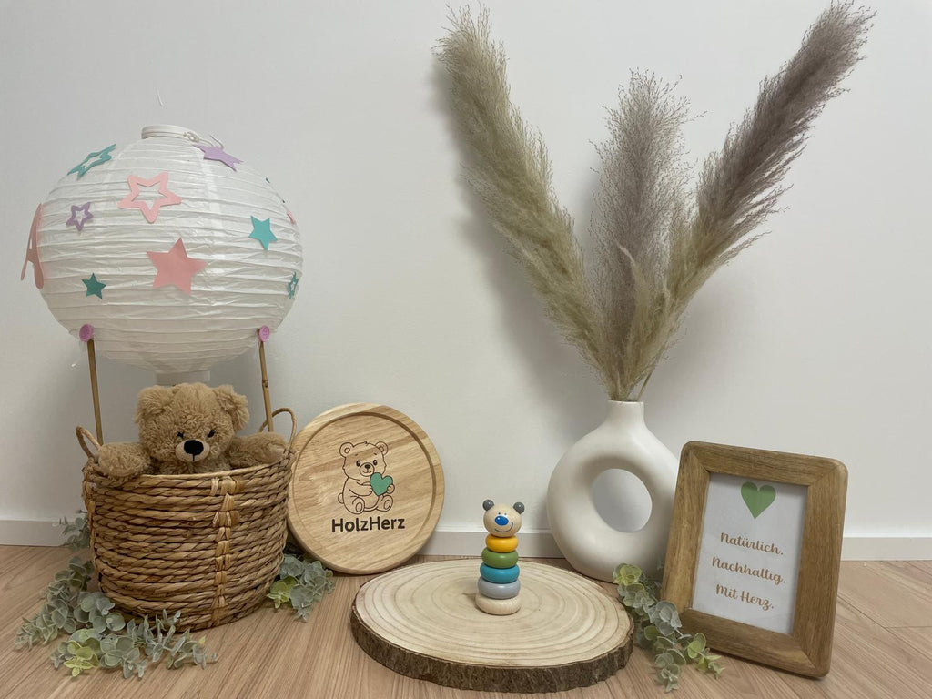 Stapelfigur Bär aus Holz