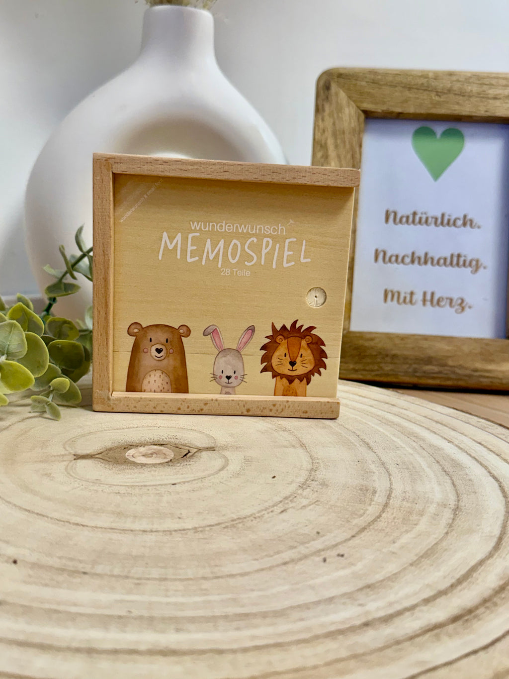 Memo Tiere – Gedächtnisspiel aus Holz