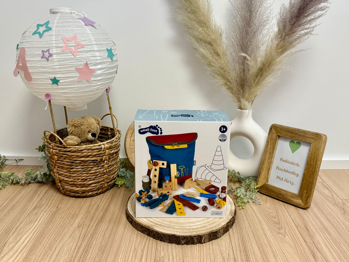 Werkzeugrucksack „Workshop“ – Werkzeug & Bauset aus Holz