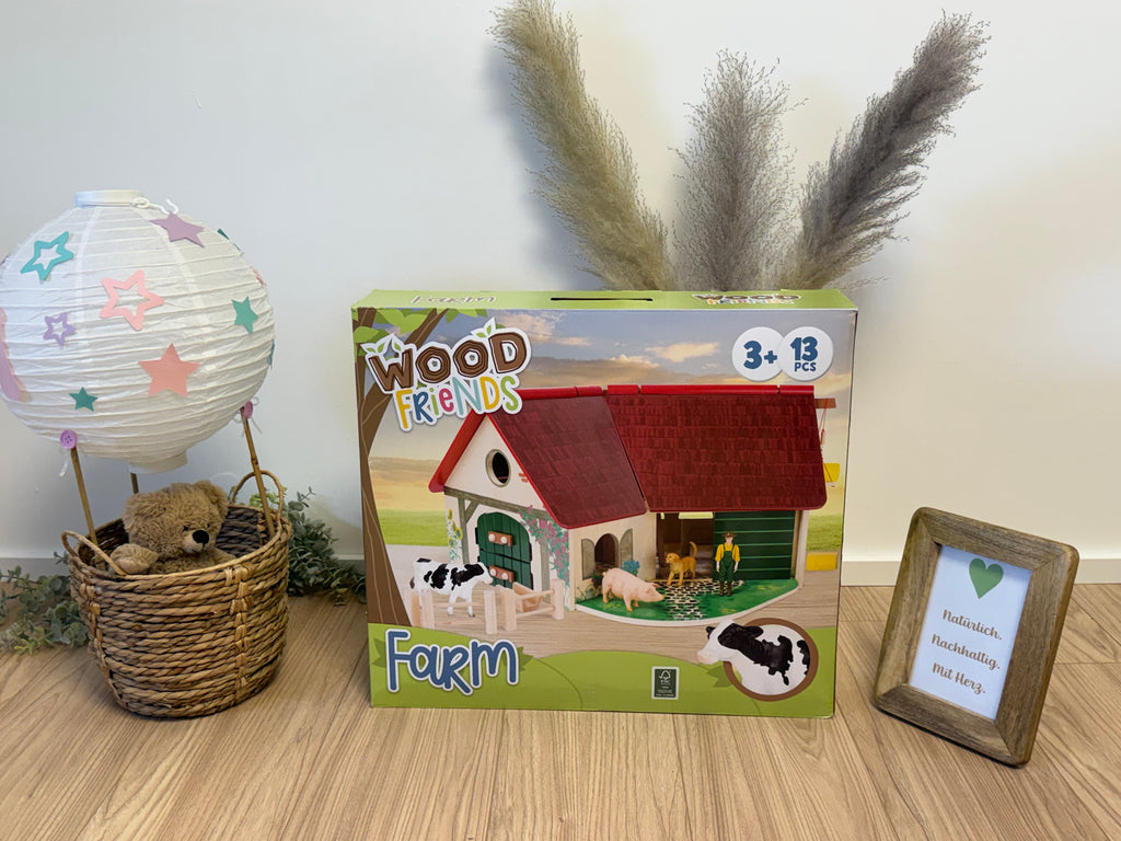 Woodfriends Bauernhof – große Bauernhof-Spielwelt aus Holz