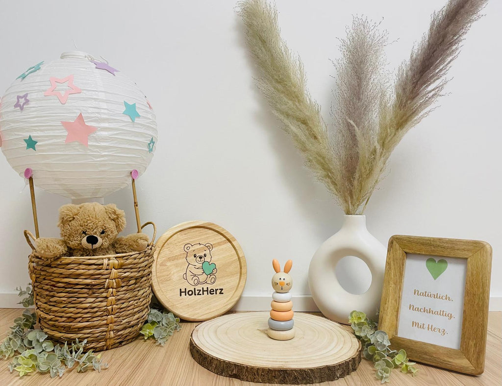 Stapelfigur Hase aus Holz
